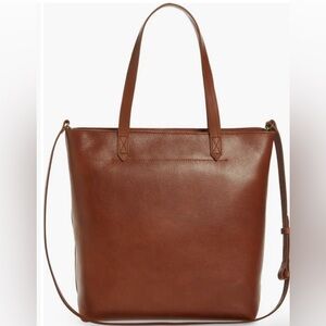 NWT Madewell English Saddle The Zip-Top Medium Transport Tote